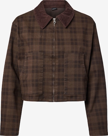 Veste mi-saison 'VERA' PIECES en marron : devant