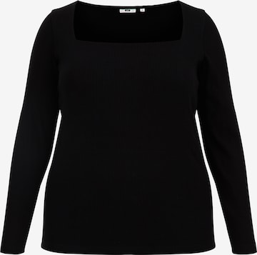 WE Fashion - Camiseta en negro: frente