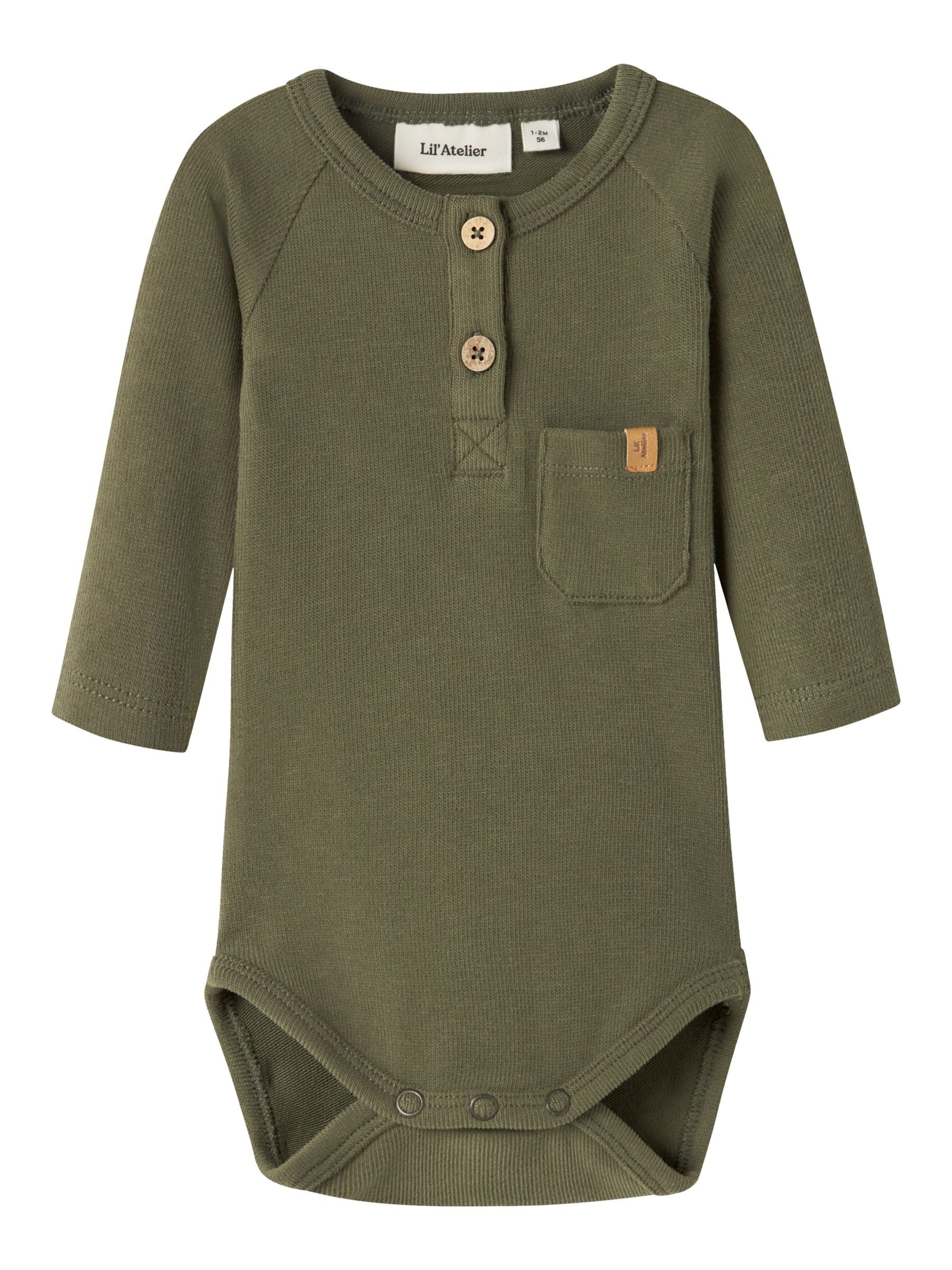 Barboteuse / body NAME IT en vert : devant