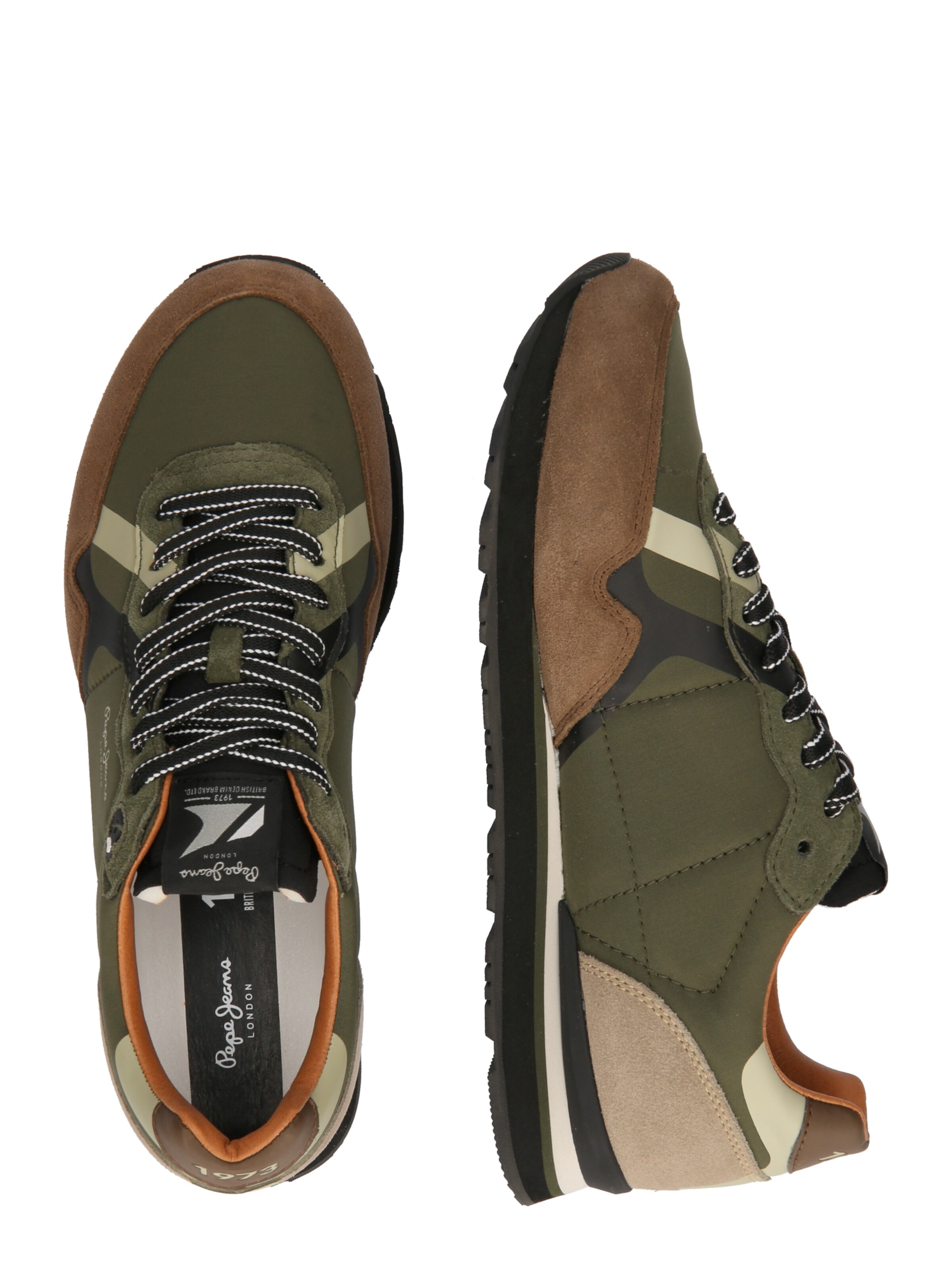 Pepe Jeans Sneakers laag 'BRIT ROAD' in Bruin