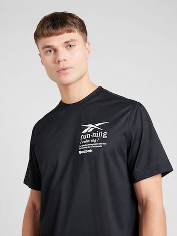 T-Shirt fonctionnel Reebok en noir