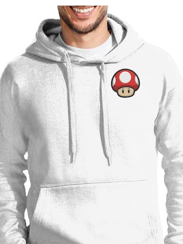 Blondie & Brownie Sweatshirt 'PilzFacePatch' in White: front