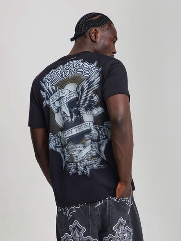 Ed Hardy Póló 'Stay True' - fekete: elől