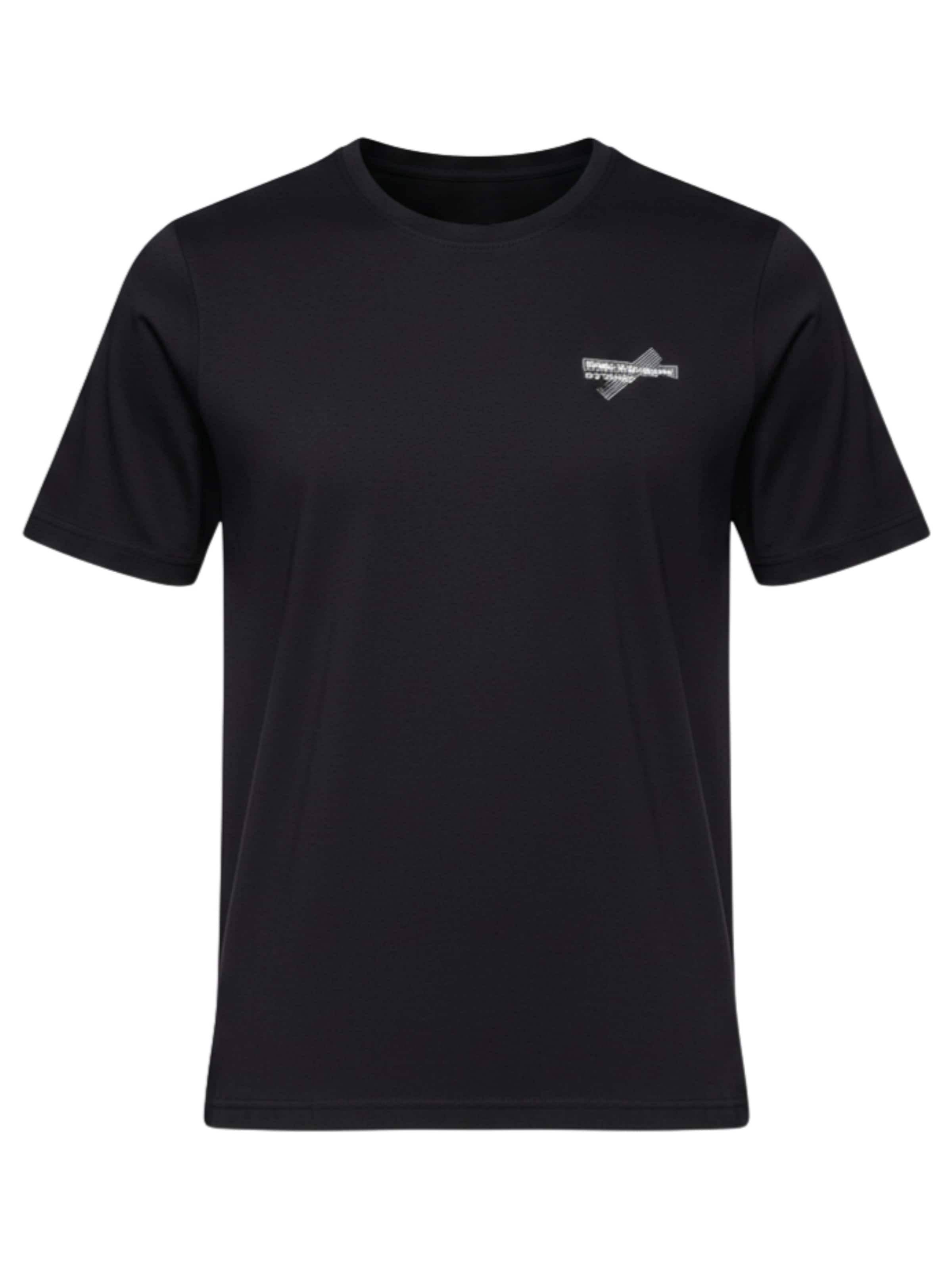 Ombre Shirt in Zwart: voorkant