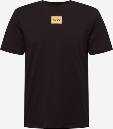 HUGO Red - Camiseta 'Diragolino_G' en negro: frente