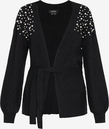 usha BLACK LABEL - Cárdigan en negro: frente