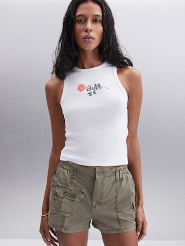 Grimelange Τοπ σε λευκό: μπροστά