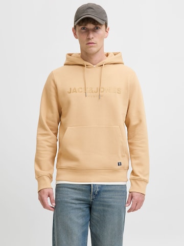 JACK & JONES Sweatshirt in Beige: front