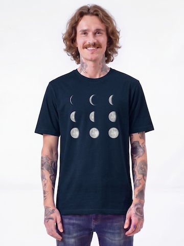 T-Shirt 'Moonphases' Watapparel en bleu : devant