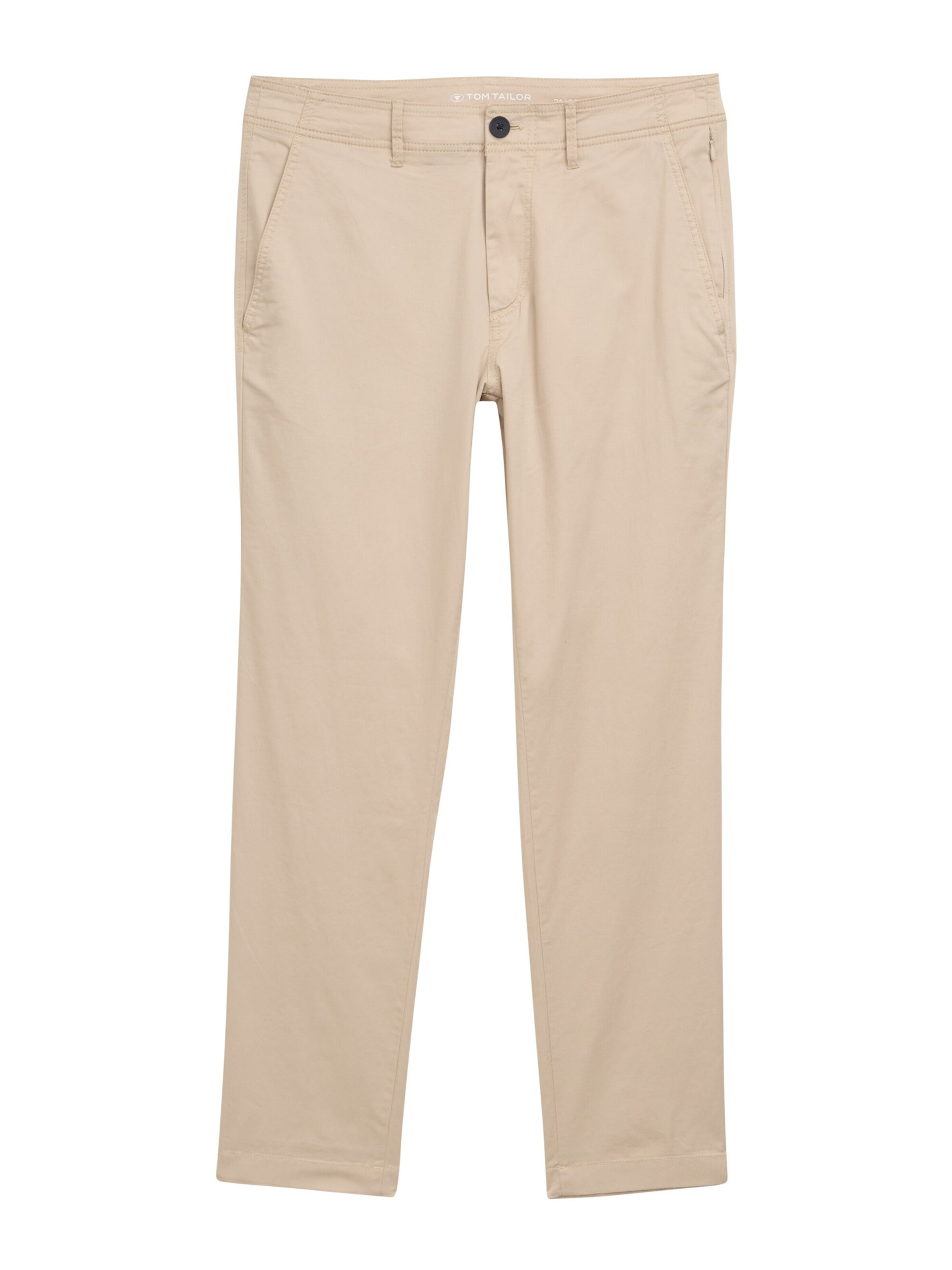 bēšs TOM TAILOR Standarta Čino bikses: no priekšpuses
