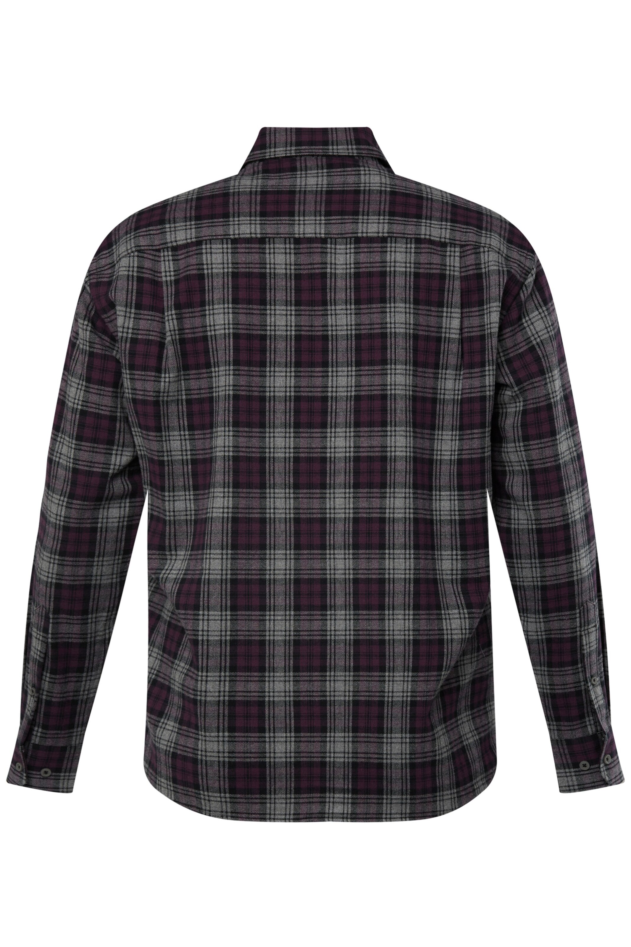 Men Plus Comfort fit Button Up Shirt in Purple