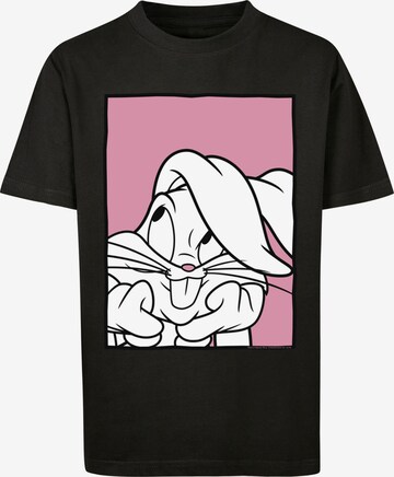 T-Shirt 'Looney Tunes Bugs Bunny' F4NT4STIC en noir : devant