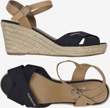 TOM TAILOR Sandalen 39 in Blau: Vorderseite