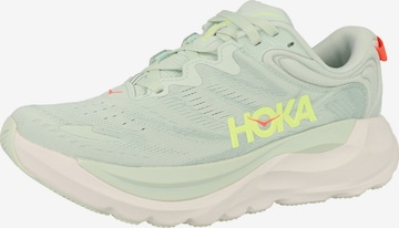 Scarpa da corsa 'Gaviota 6' di HOKA in verde: frontale