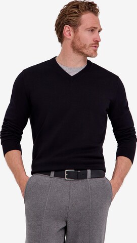 FALKE Pullover 'Pure Cotton' in Schwarz: Vorderseite
