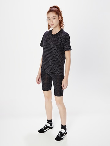 T-shirt 'Trefoil Monogram' ADIDAS ORIGINALS en noir