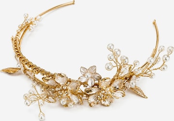 Ornement pour cheveux 'Hestia Tiara' SallyJaneBridal en or : devant