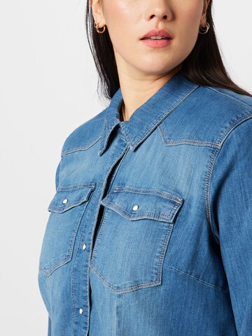 Camicia da donna 'Nanna' di ONLY Carmakoma in blu