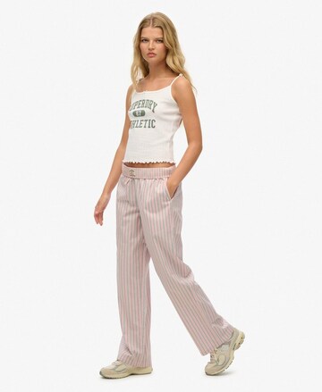 Superdry Loosefit Broek in Roze