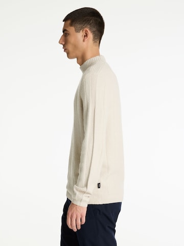 Pull-over 'Track Mock' CHASIN' en beige