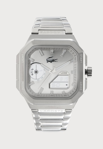 LACOSTE Analogt ur 'LC33 SQUARE' i sølv: forside