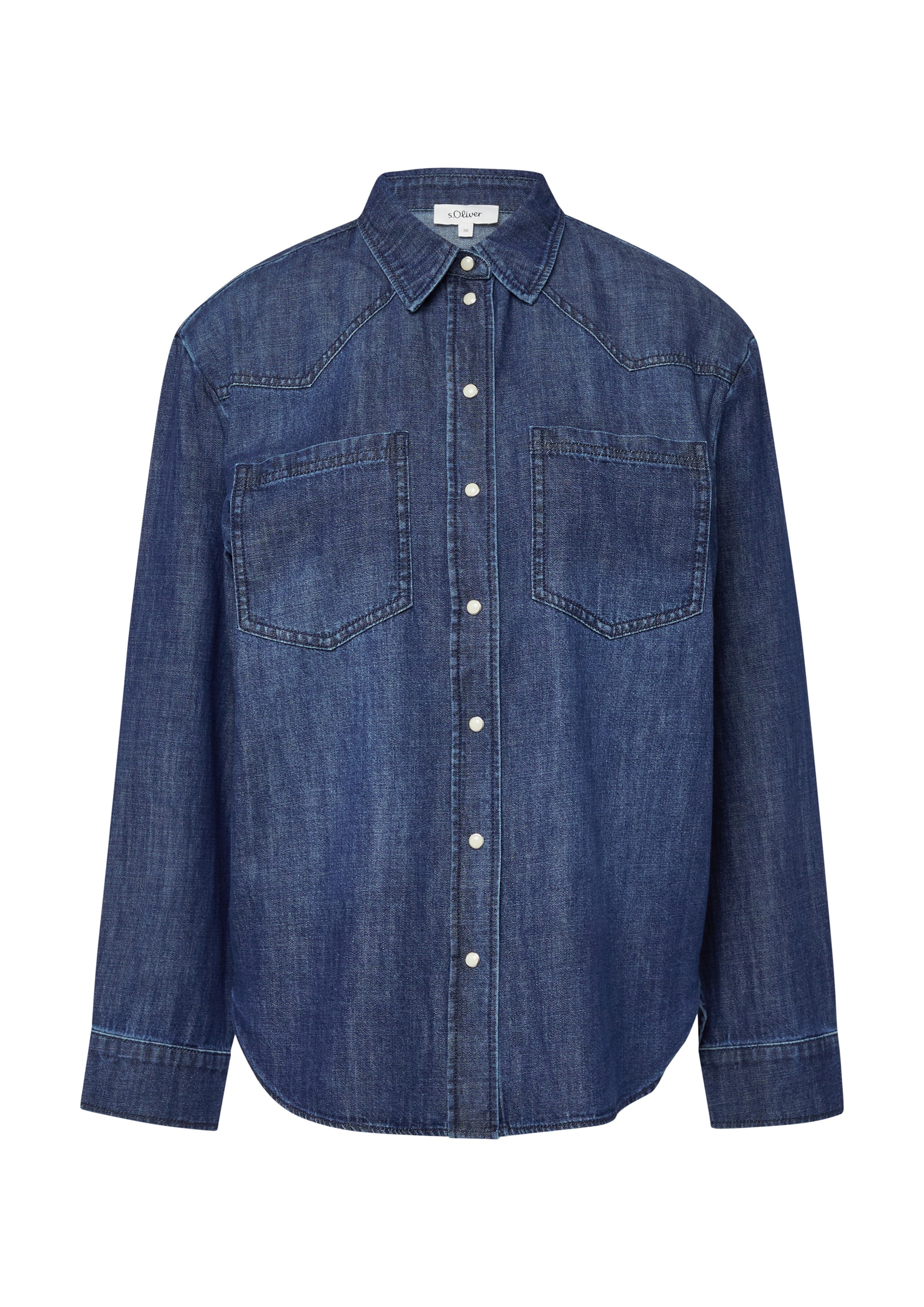 s.OliverBluza - plava boja: prednji dio