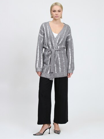 Influencer Knit cardigan in Grey