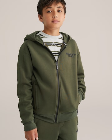 Veste de survêtement WE Fashion en vert : devant