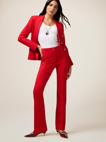 oltre Flared Trousers in Red