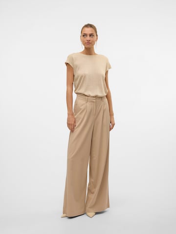 VERO MODA T-Shirt 'VMSARAH AVA' in Beige
