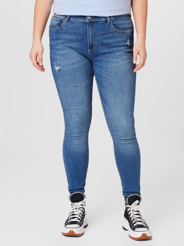 ONLY Curve Skinny Jeans 'WAUW' in Blue: front