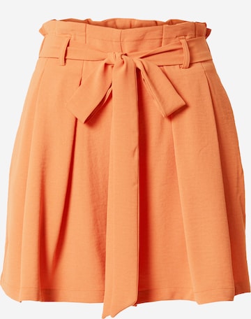 ABOUT YOU Pleat-Front Pants 'Lia' in Orange: front
