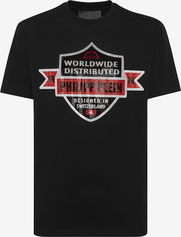 Maglietta 'Crest' di Philipp Plein in nero: frontale