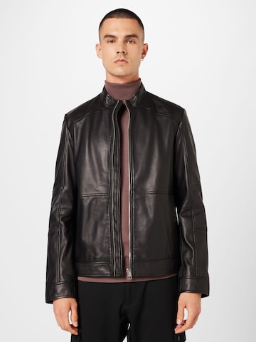 HUGO Between-season jacket 'Lokis' in Black: front