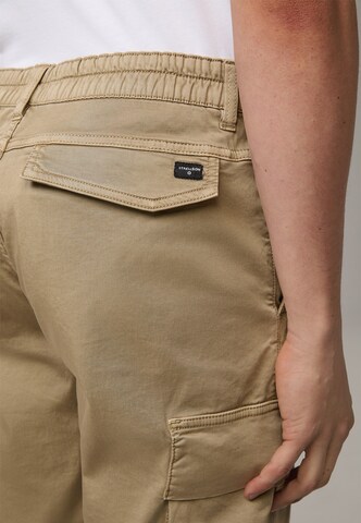 STRELLSON Slimfit Cargobroek ' Cuny ' in Beige