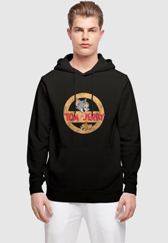 ABSOLUTE CULT Sweatshirt 'Tom and Jerry - Circle One' in Schwarz: Vorderseite