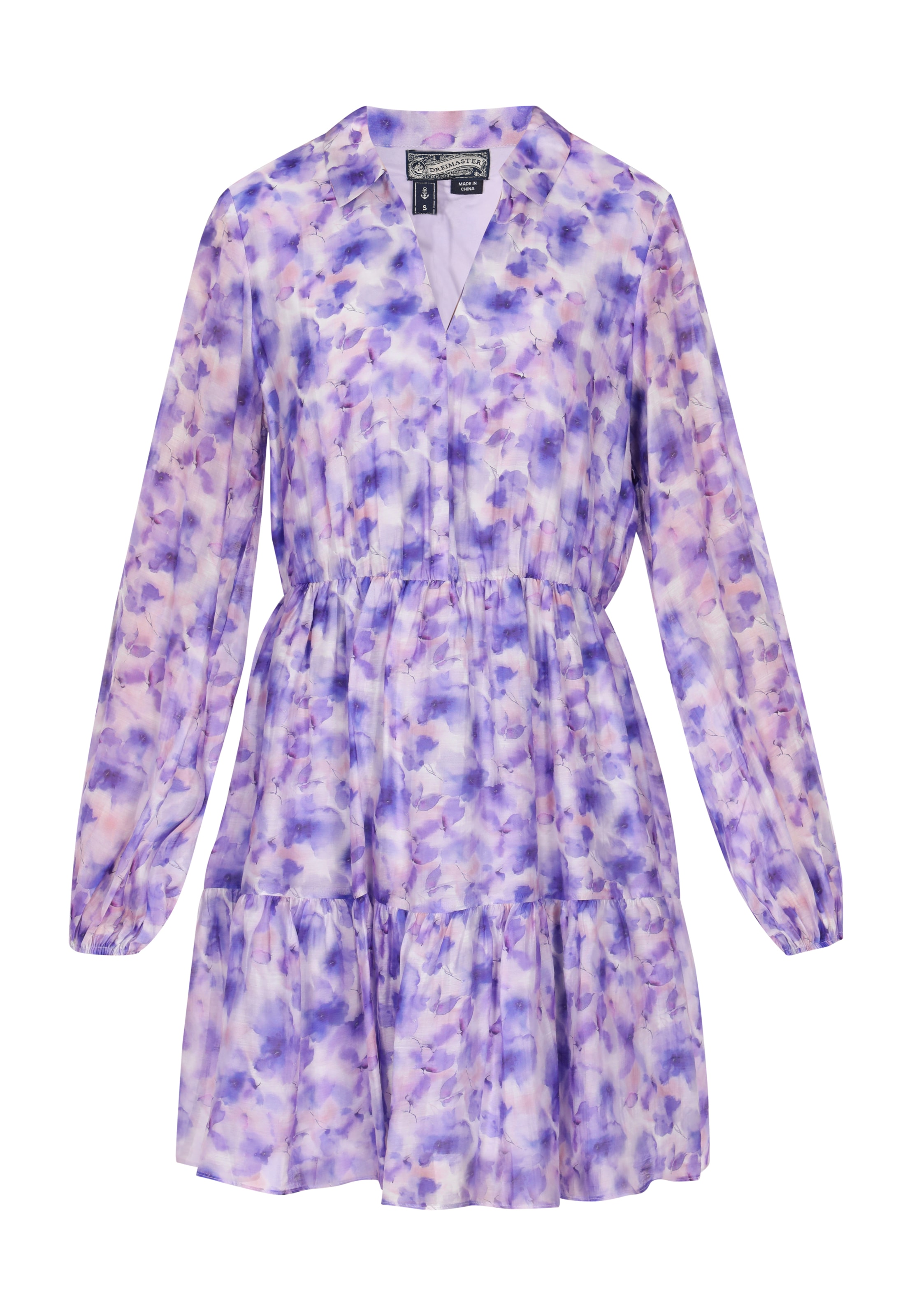 DreiMaster VintageKošulja haljina 'Vintage' - ljubičasta boja: prednji dio