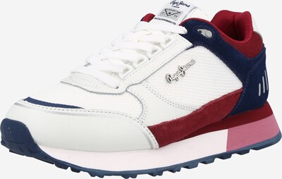 Pepe Jeans Zemie brīvā laika apavi 'DOVER HERITAGE', krāsa - tumši zils / karmīna / balts, Preces skats