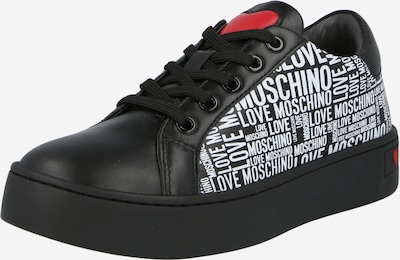 Love Moschino Ниски сникърси в червено / черно / бяло, Преглед на продукта