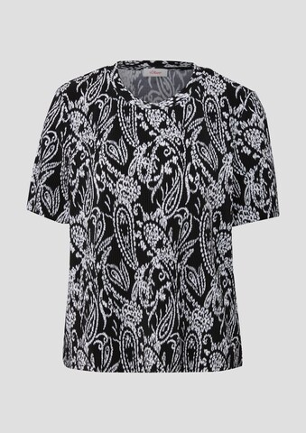 s.Oliver Shirt in Zwart: voorkant