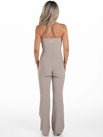 Divina Jumpsuit 'Palma' in greige, Produktansicht