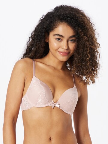 Hunkemöller - Push-up Soutien 'Kimberley' em roxo: frente