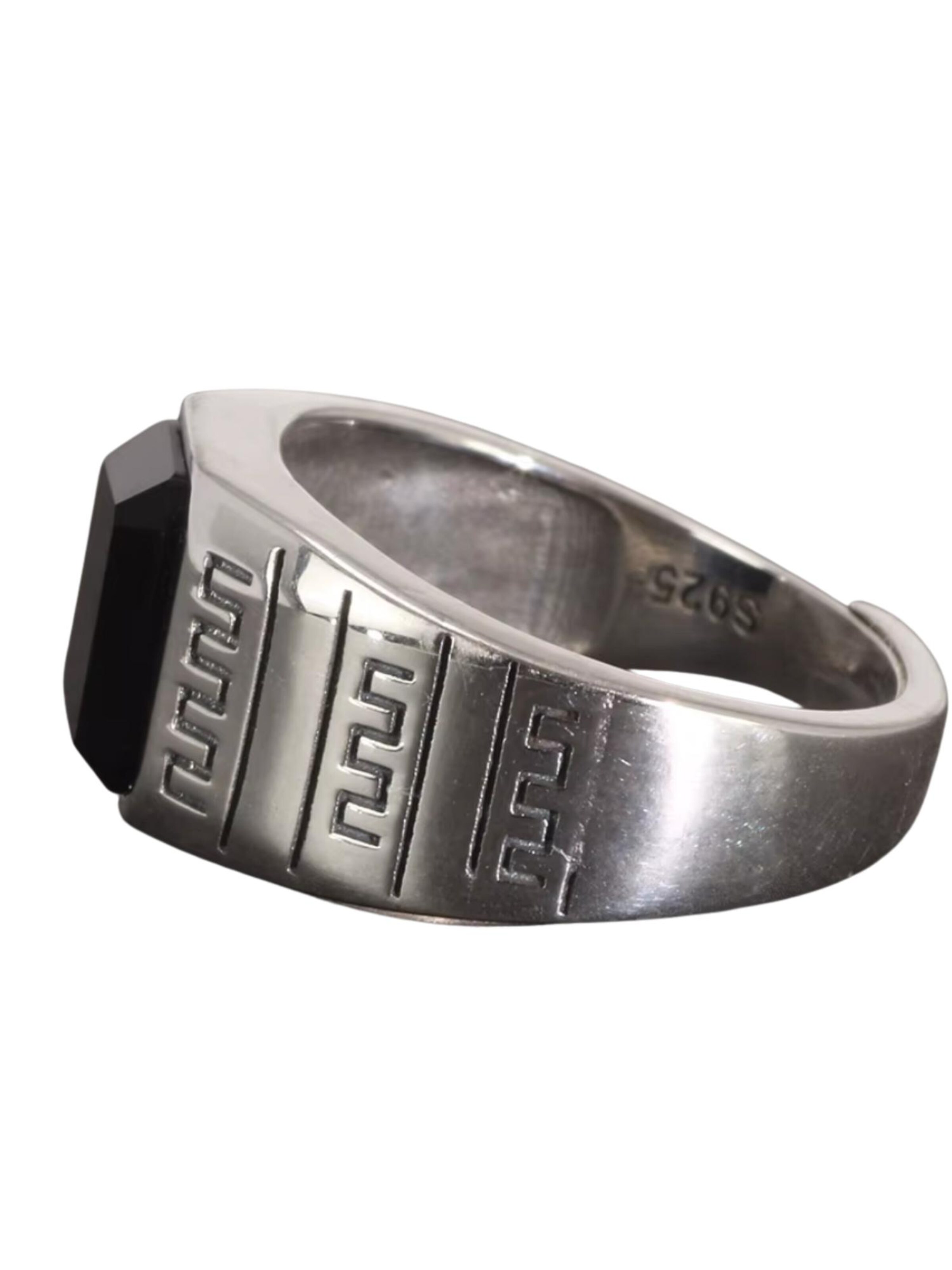 Eternal Ring 'Onyx'‌ in Silber