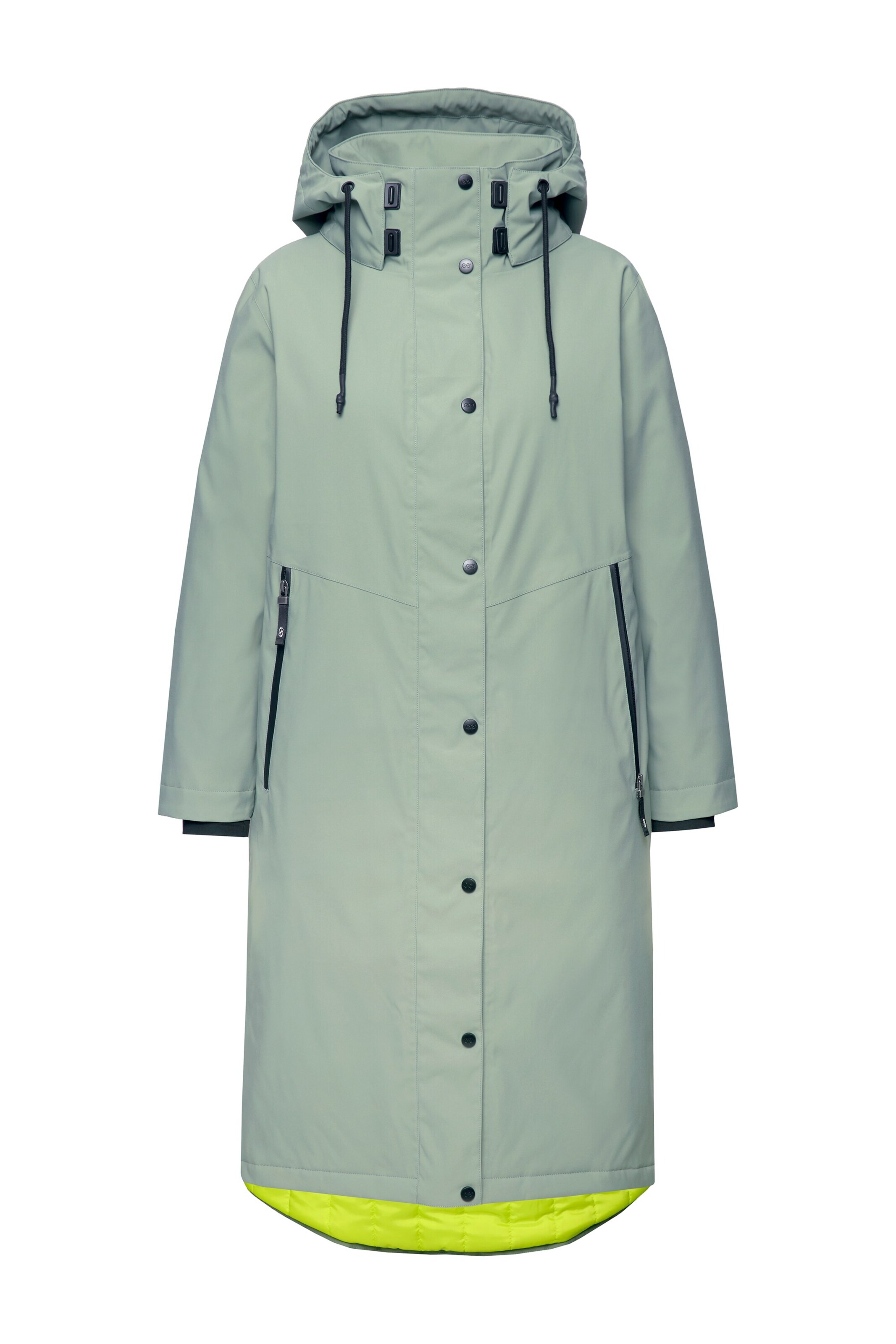 LAURASØN Wintermantel in Groen: voorkant