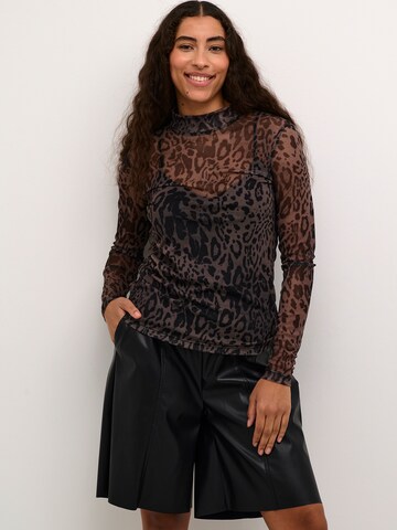 Kaffe Shirt 'Johanne' in Brown: front