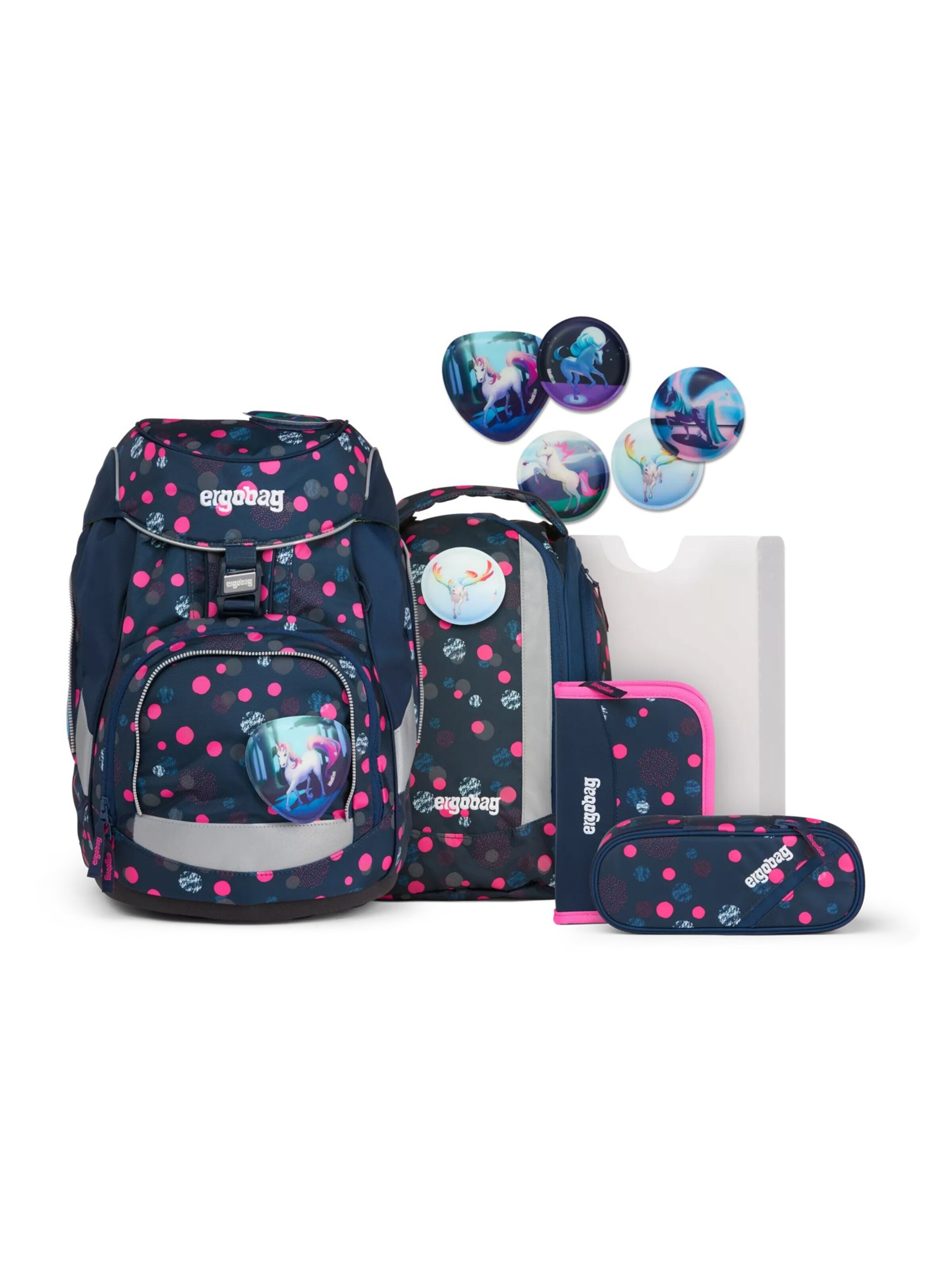 ergobag Rucksack 'Pack Set'‌‌‌‌‌‌ in Blau: Vorderseite