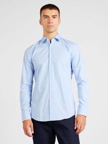 HUGO - Slim Fit Camisa 'Koey' em azul: frente