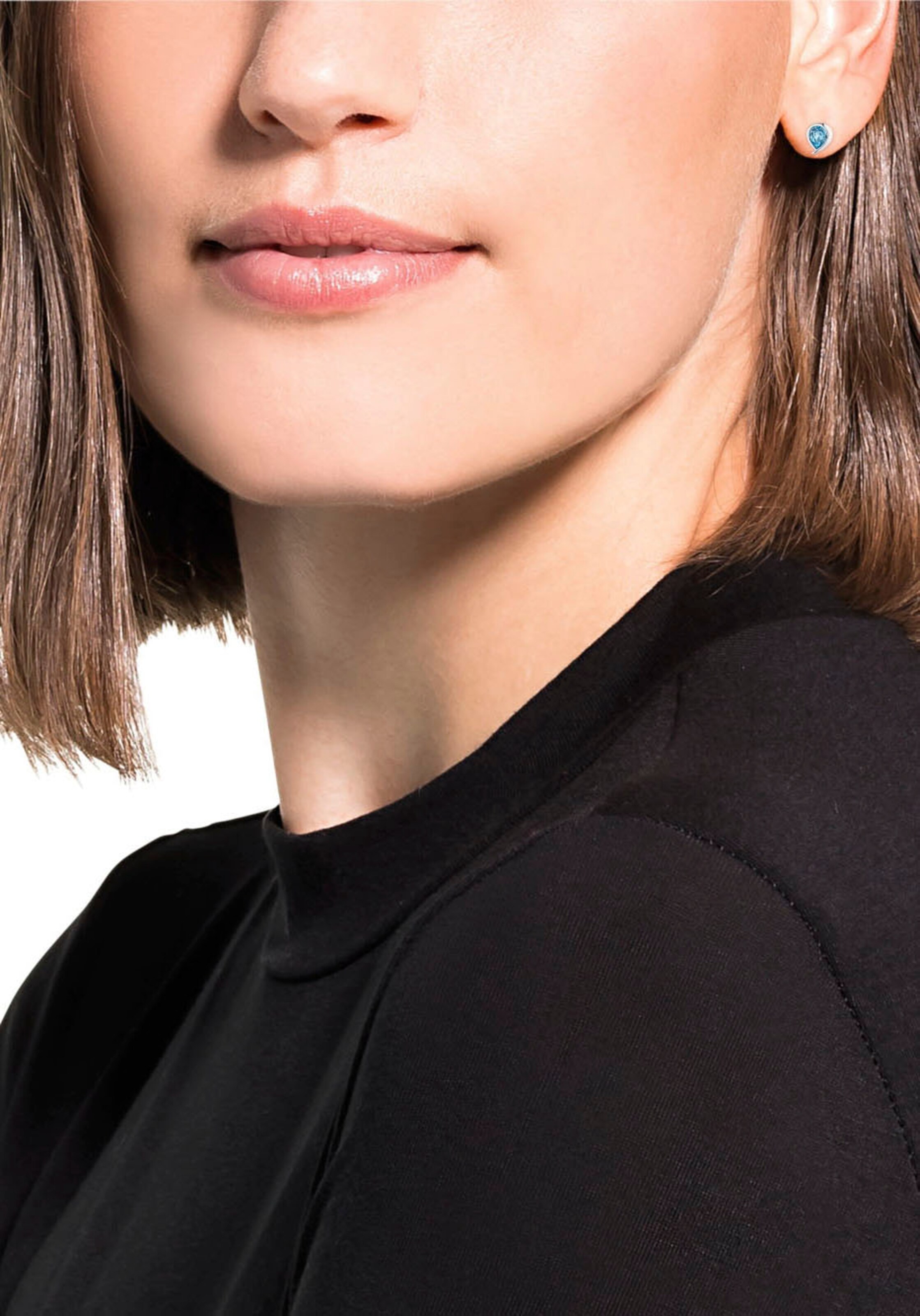 AMOR Earrings in Silver: front