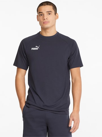 T-Shirt fonctionnel 'TeamFINAL' PUMA en bleu : devant