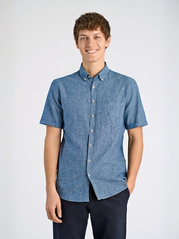 Coupe regular Chemise Lindbergh en bleu